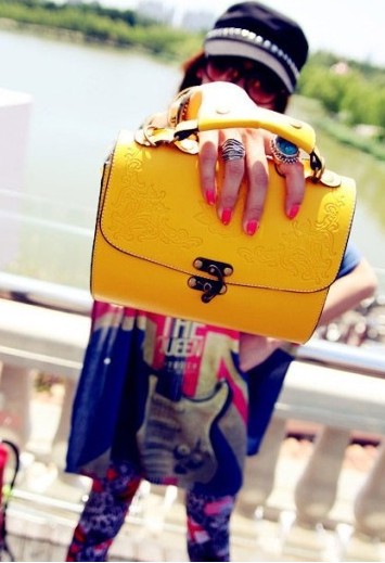 Clutch Bag BG410 Yellow