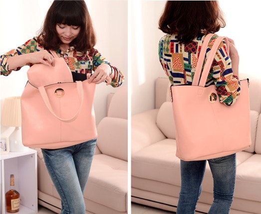 Shoulder Bag BG484 Peach