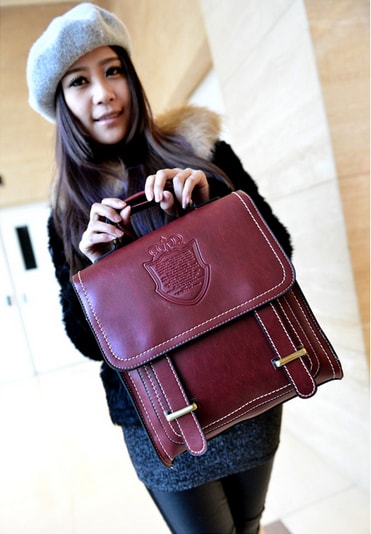 Shoulder Bag BG489 Red Wine