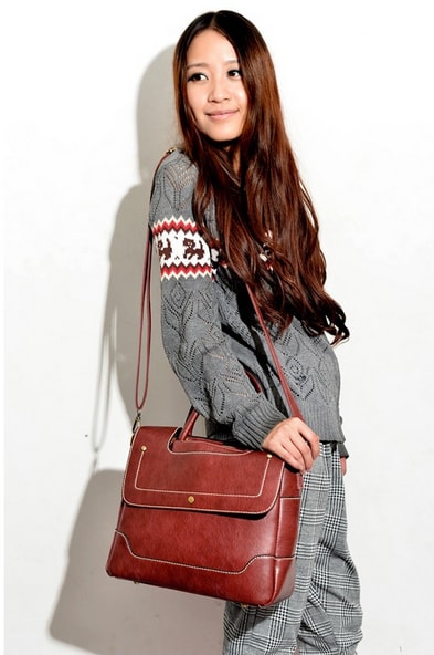 Shoulder Bag BG490 Red Wine