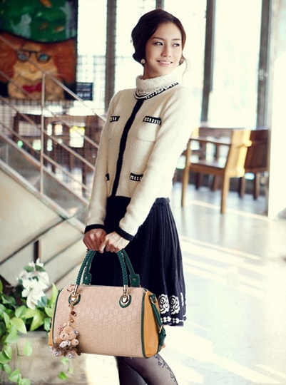 Hand Bag BG506 Beige