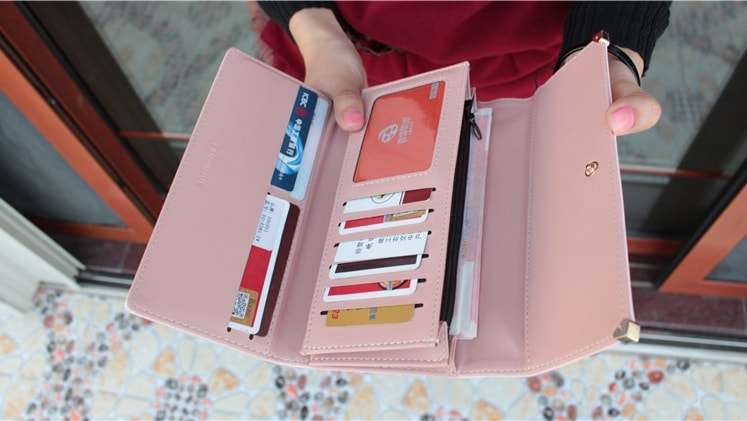 Korea Long Wallet BG542 Pink