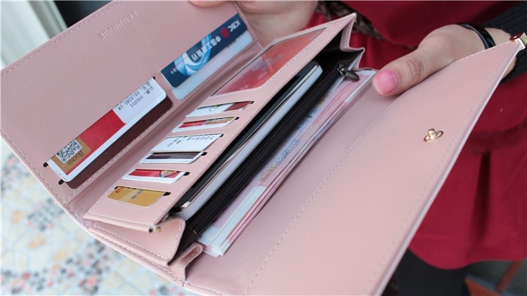 Korea Long Wallet BG542 Pink