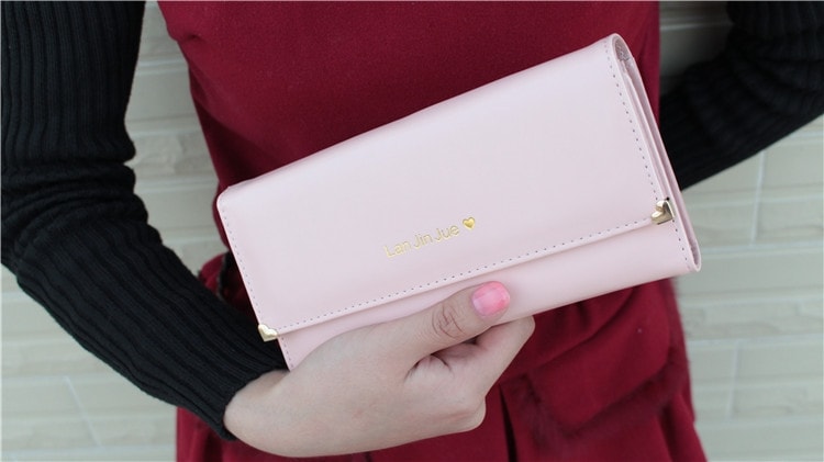 Korea Long Wallet BG544 Light Pink