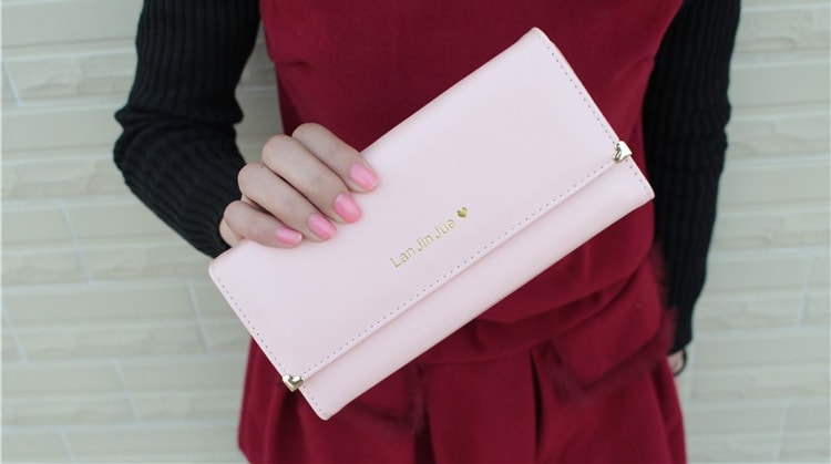 Korea Long Wallet BG544 Light Pink