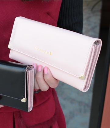 Korea Long Wallet BG544 Light Pink