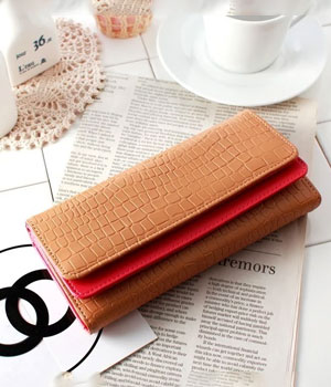 Korea Flip Leather Wallet BG595 Brown