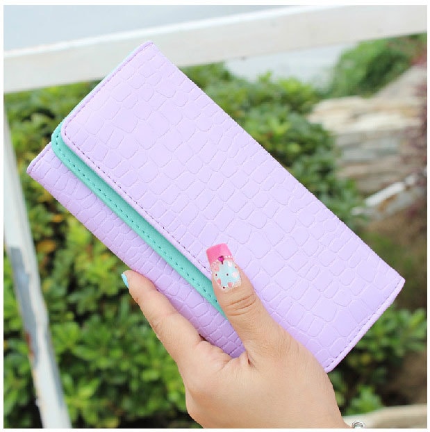 Korea Flip Leather Wallet BG597 Purple