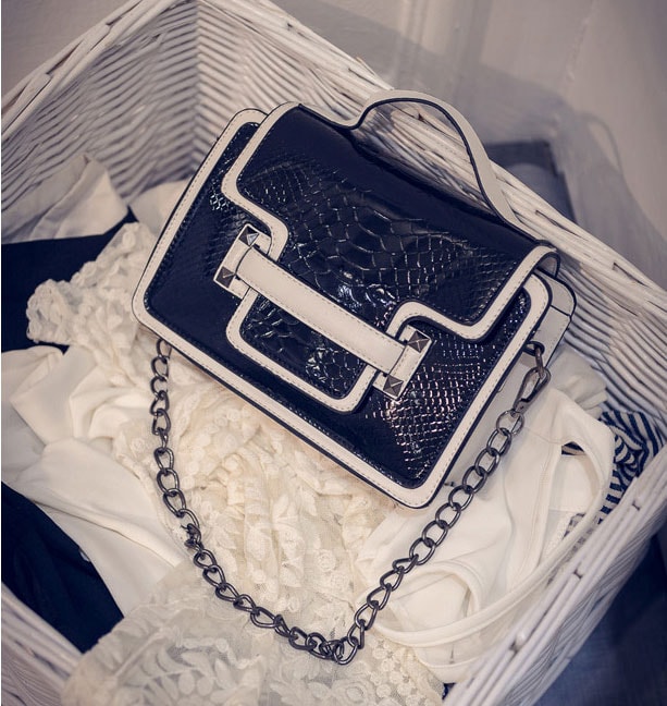 Crocodile Bag Import BG649 Black