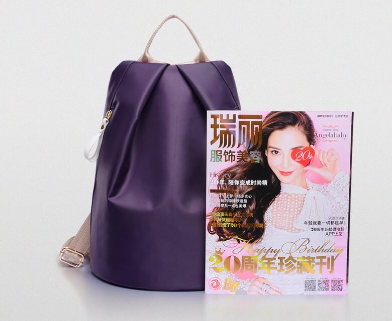 Trendy Backpack Set Import BG659 Purple