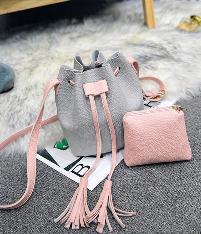 Pouch Bag Set Import BG674 Gray