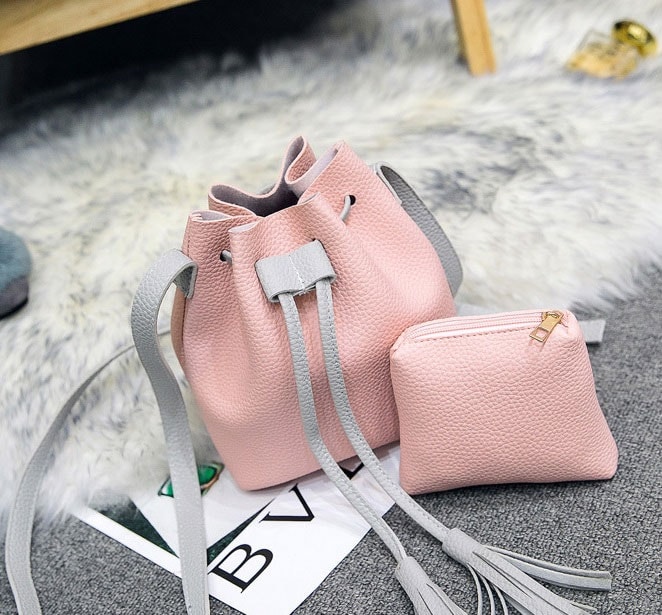 Pouch Bag Set Import BG675 Pink