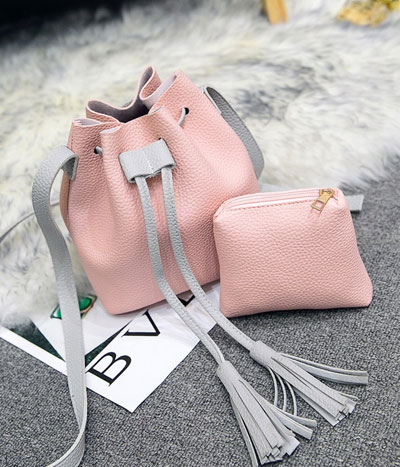 Pouch Bag Set Import BG675 Pink