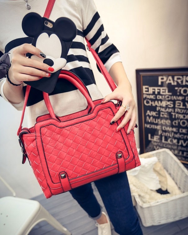 Cross Hand Bag Import BG680 Red