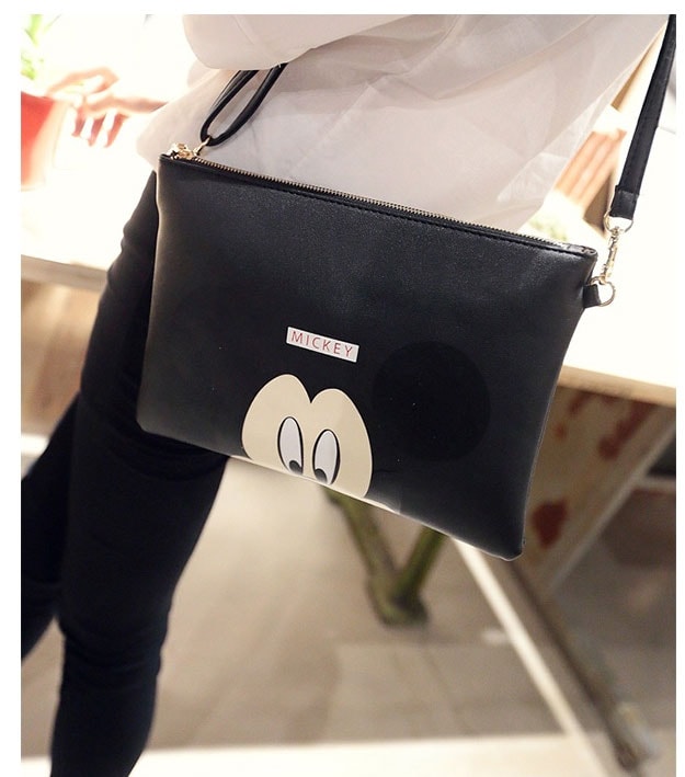 Sling Bag Mickey Mouse Import BG691 Black