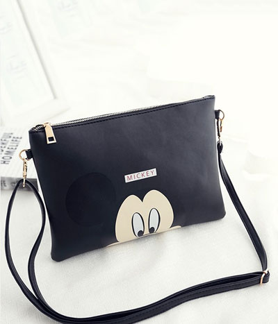 Sling Bag Mickey Mouse Import BG691 Black