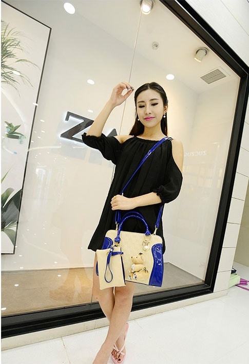 Elegant Hand Bag Korea Import BG697 Beige