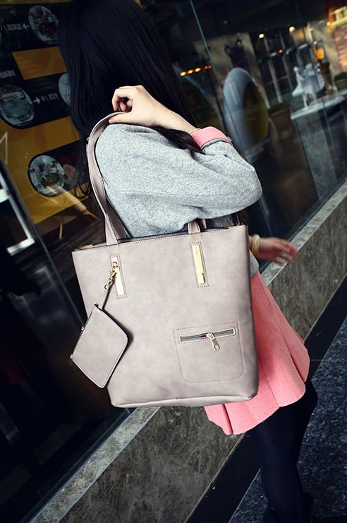 Hand Bag Import Big Size BG699 Khaki