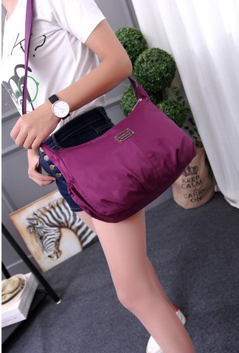 Waterproof Shoulder Bag BG736 Purple