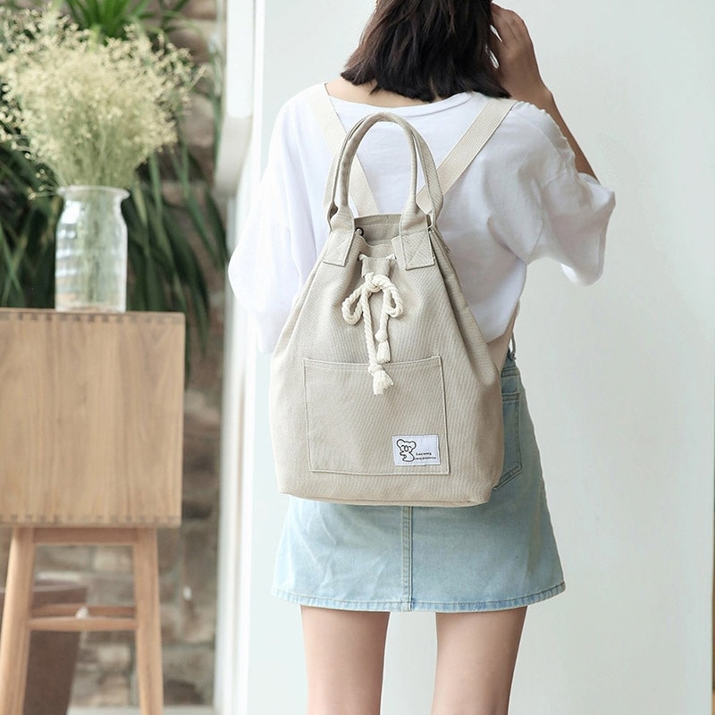 Tas Backpack Import Korea BG753 Gray