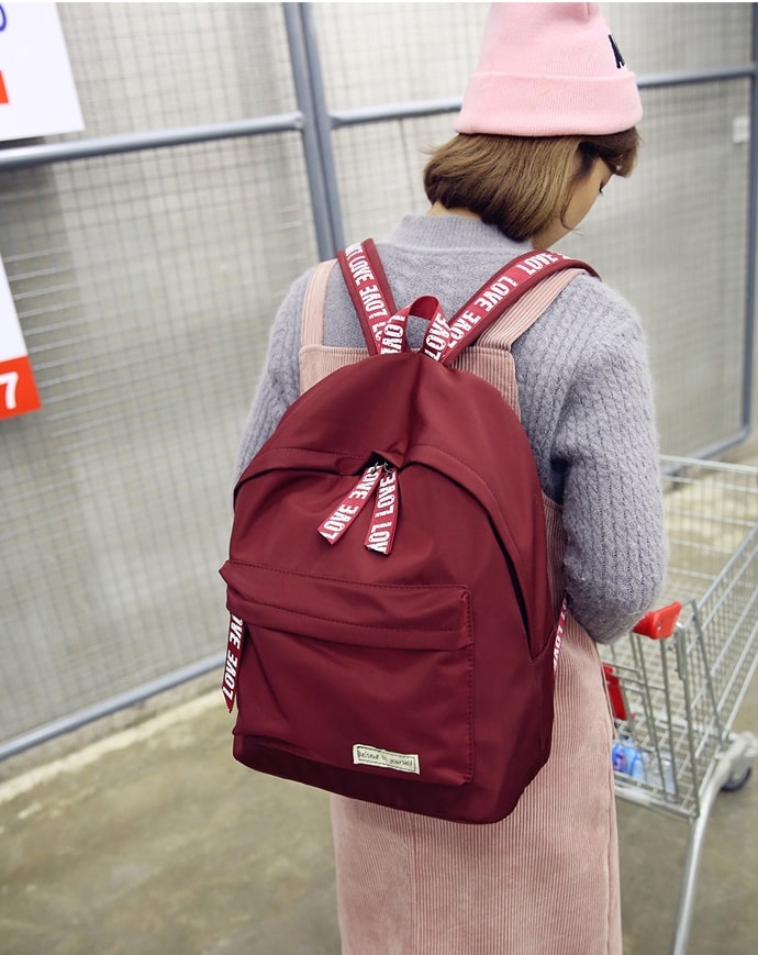 Casual Korea Trendy Backpack BG755 Red