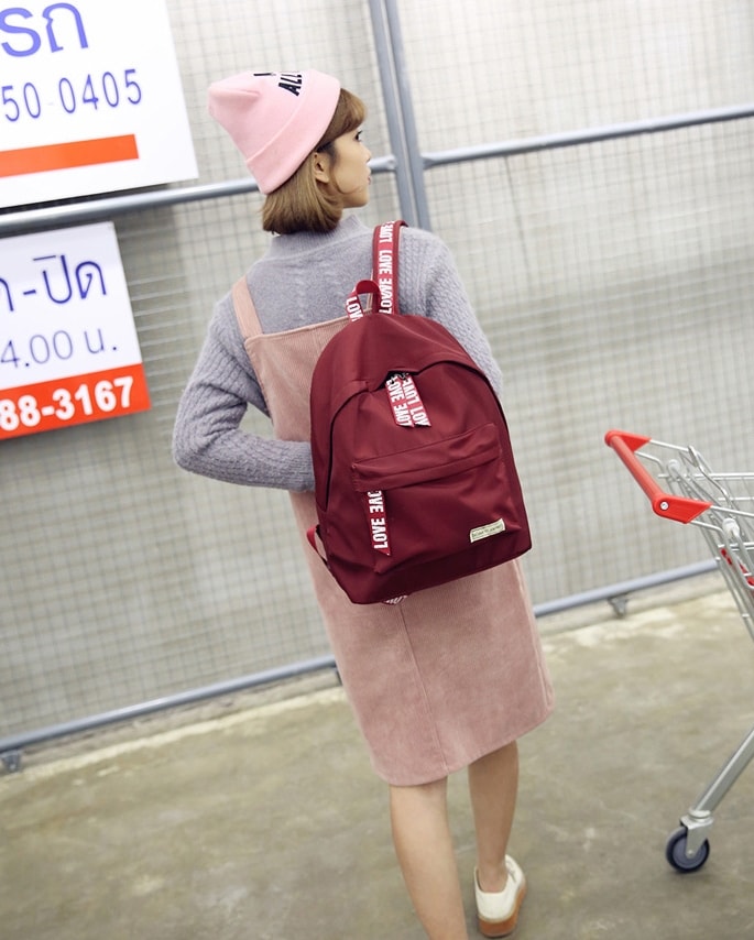 Casual Korea Trendy Backpack BG755 Red