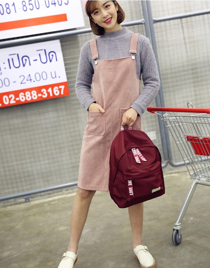 Casual Korea Trendy Backpack BG755 Red