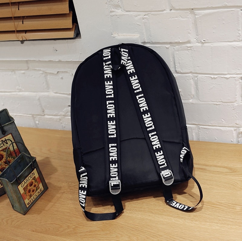 Casual Korea Trendy Backpack BG756 Black