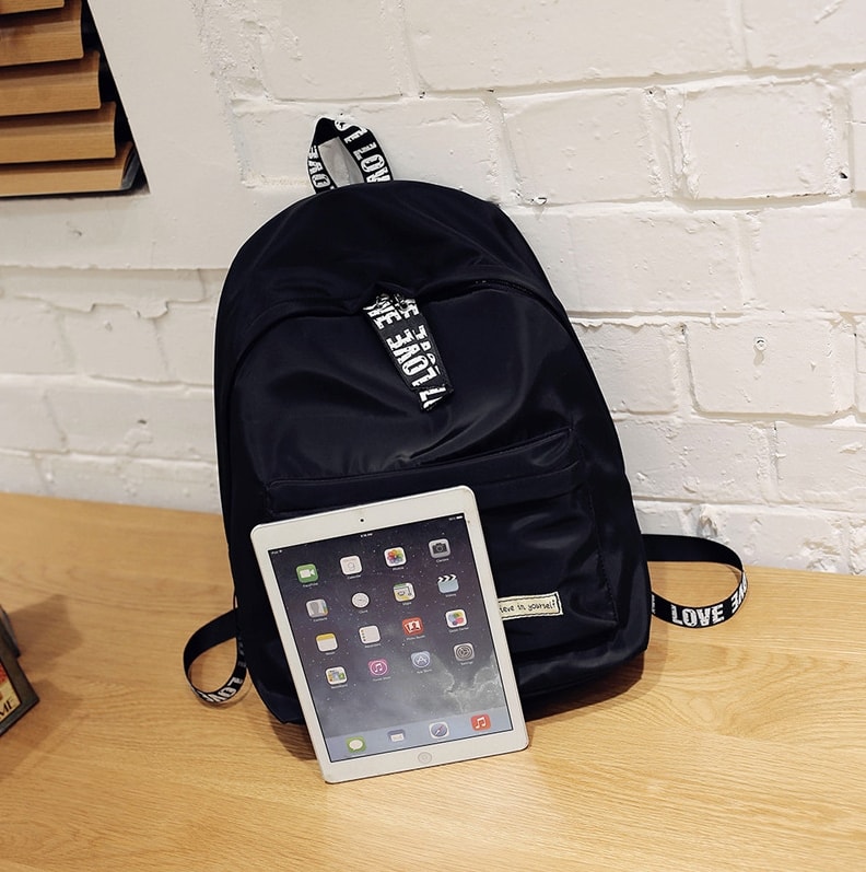 Casual Korea Trendy Backpack BG756 Black