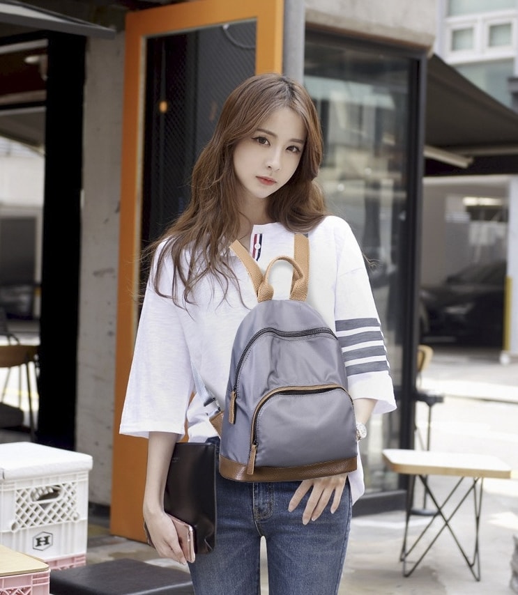 Casual Backpack Korea Import BG757 Gray