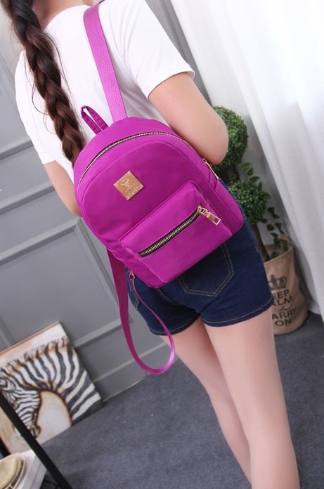 Cute Small Backpack Import BG765 Purple