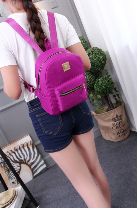 Cute Small Backpack Import BG765 Purple