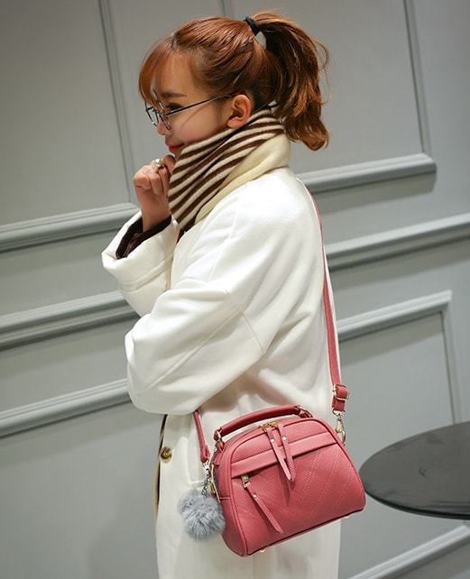 V Style Mini Hand Bag Korea Import BG768 Pink