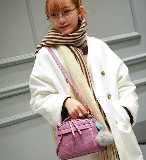 V Style Mini Hand Bag Korea Import BG771 Purple