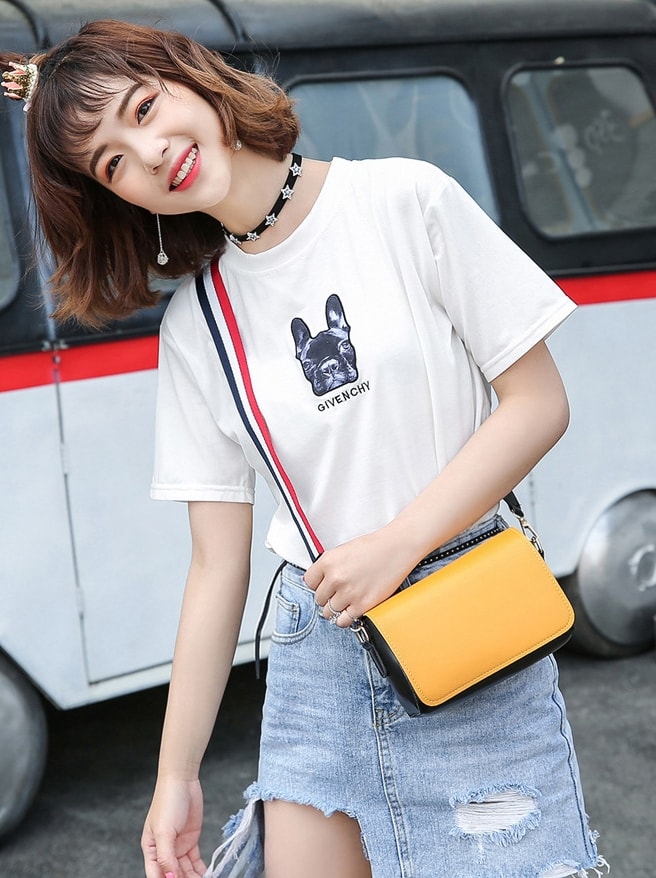 Harajuku Shoulder Bag Import BG787 Yellow