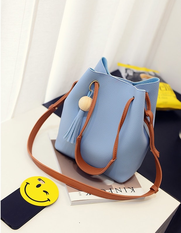 Bucket Pouch Bag Set Import BG794 Blue