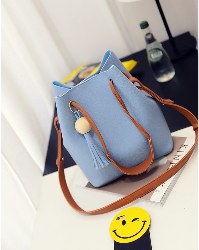 Bucket Pouch Bag Set Import BG794 Blue