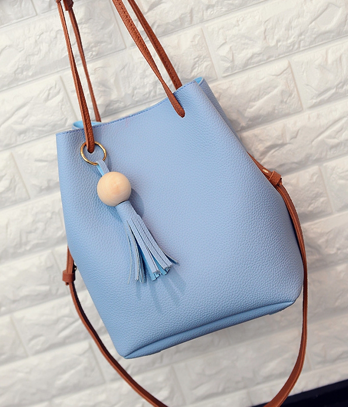 Bucket Pouch Bag Set Import BG794 Blue