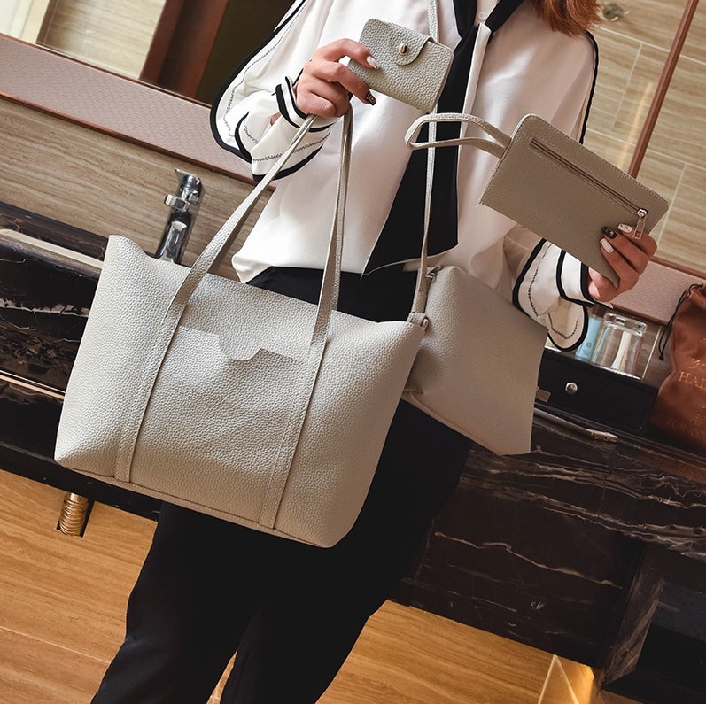 Premium Korea HandBag Set Import BG800 Gray