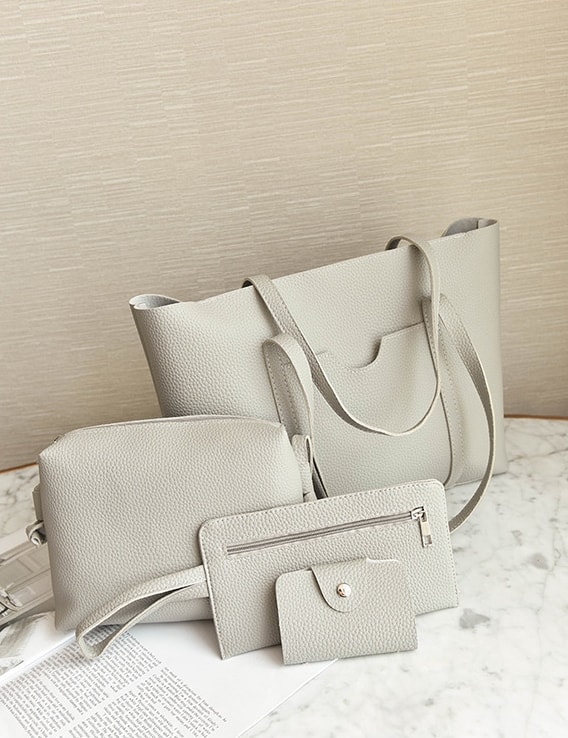 Premium Korea HandBag Set Import BG800 Gray