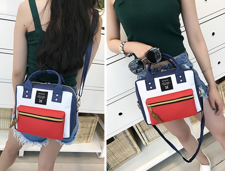 Colorful Trendy Shoulder Bag BG803 Blue