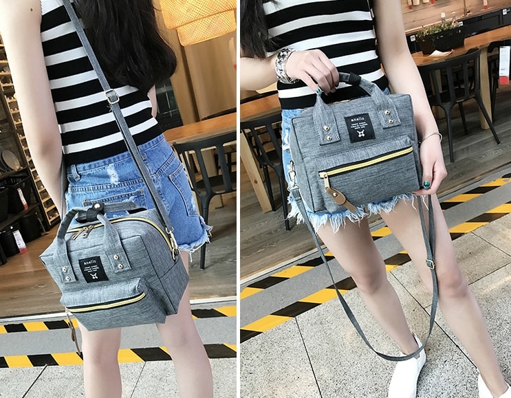 Canvas Bag Korea Import BG804 Gray