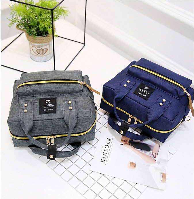 Canvas Bag Korea Import BG805 Navy Blue