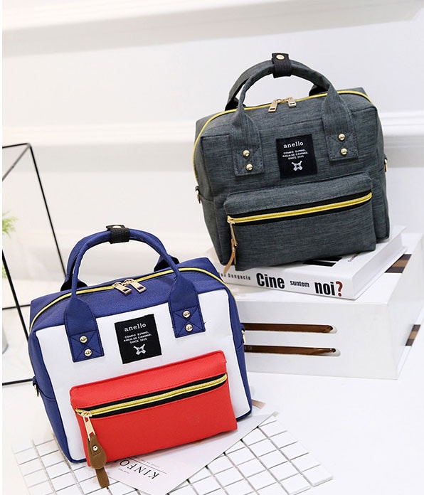 Canvas Bag Korea Import BG805 Navy Blue