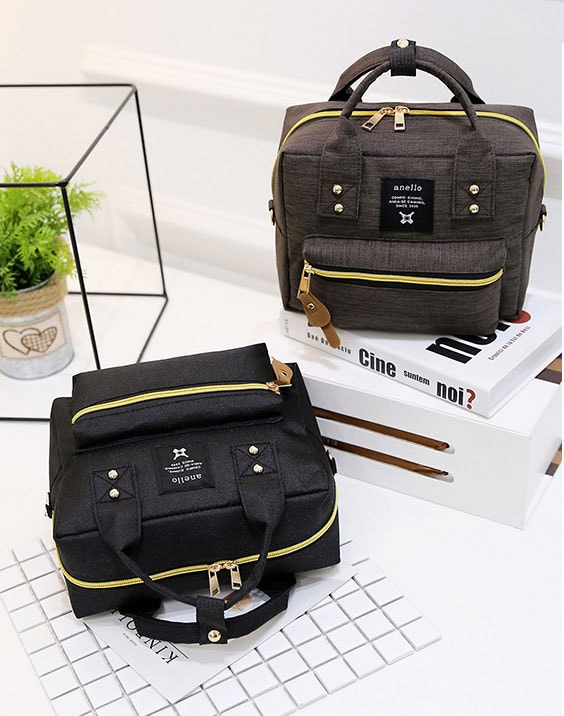 Canvas Bag Korea Import BG807 Brown