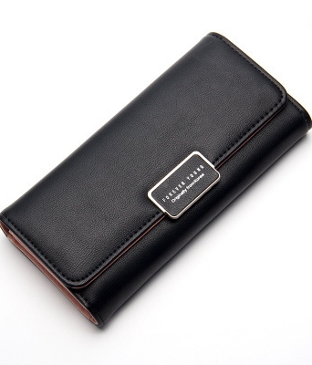 Dompet korea minimalis Import BG821 Black