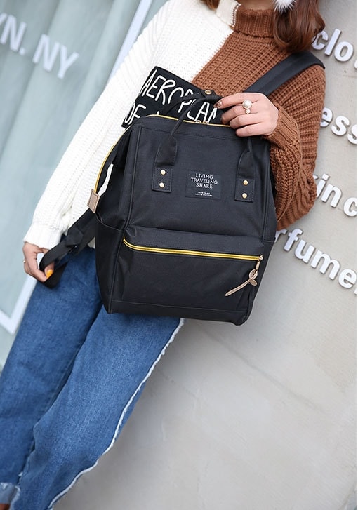 Anello Japan Travel Backpack Import BG822 Black