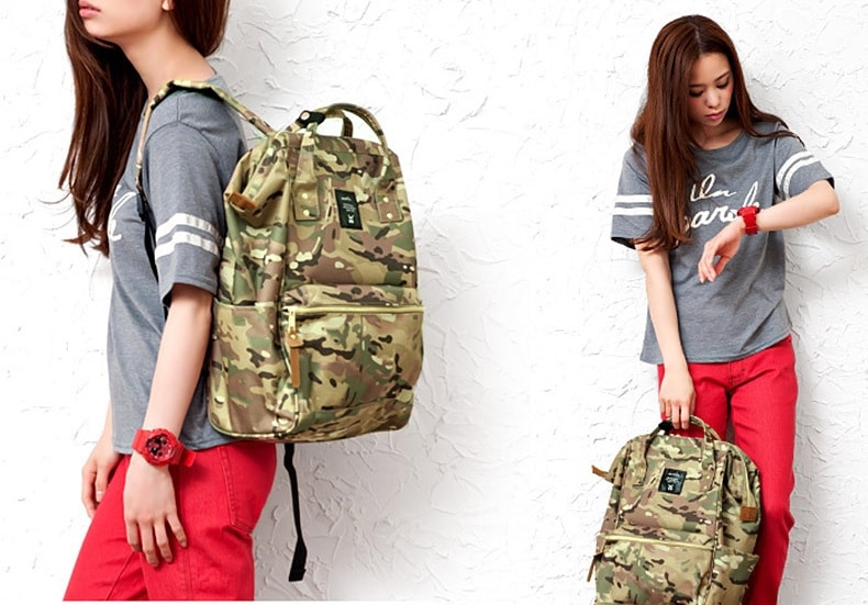 Anello Japan Travel Backpack Import BG825 Army