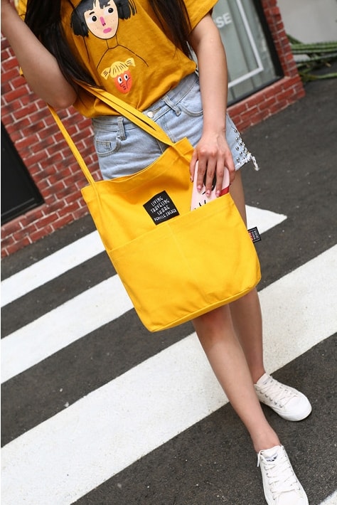 High Quality TOTE Bag Import BG836 Yellow