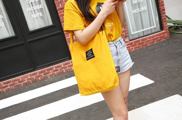 High Quality TOTE Bag Import BG836 Yellow